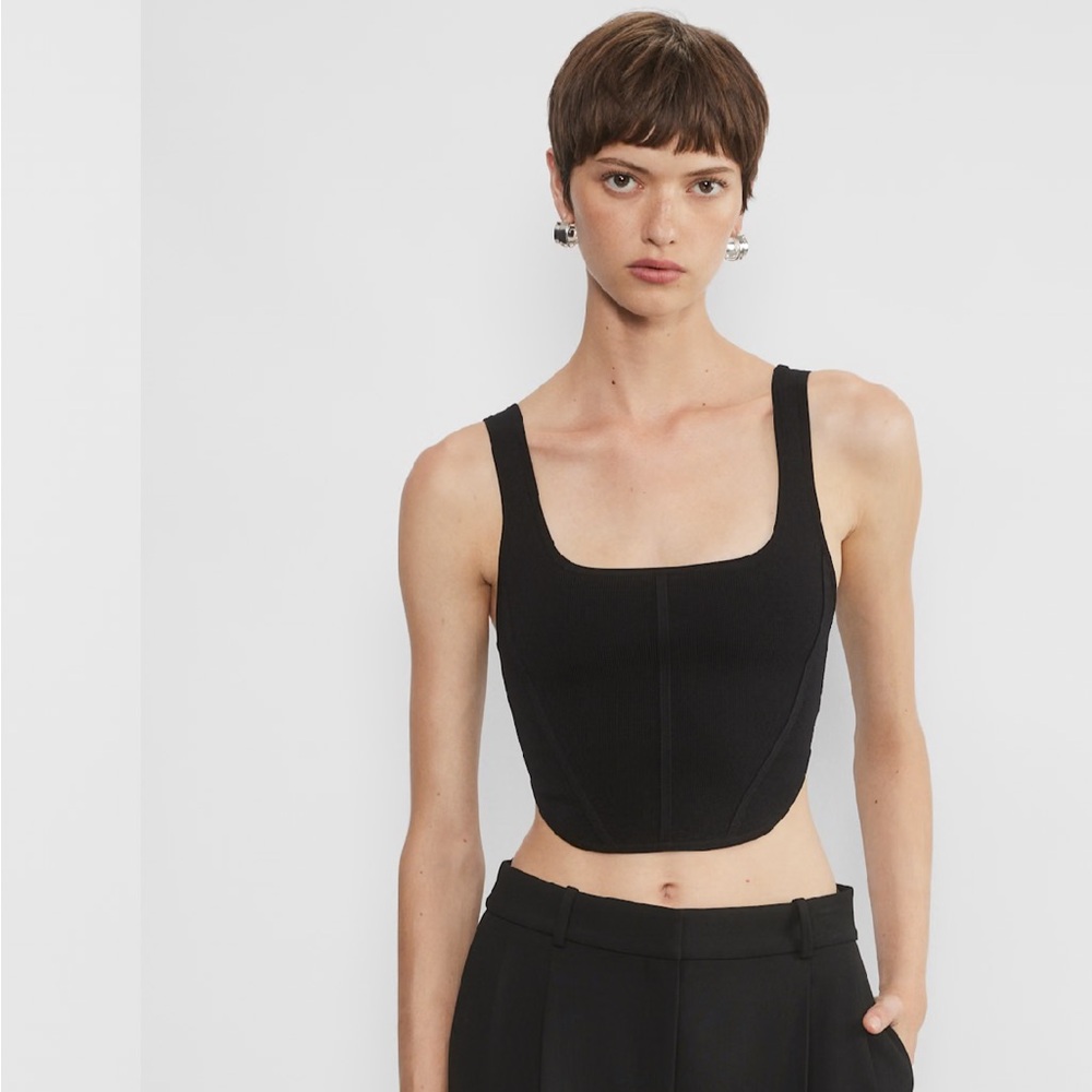 Aritzia Sculpt Knit Bustier Tank